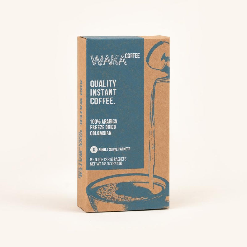 Waka Instant Coffee - Medium Roast - 8 Pack