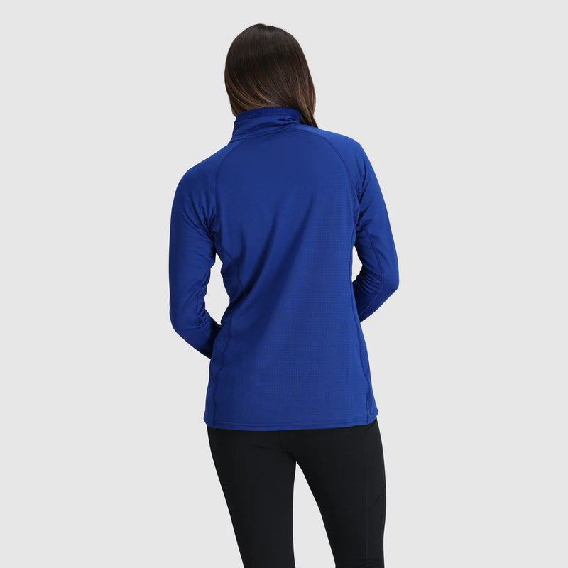 Womens Vigor Grid Fleece Quarter Zip