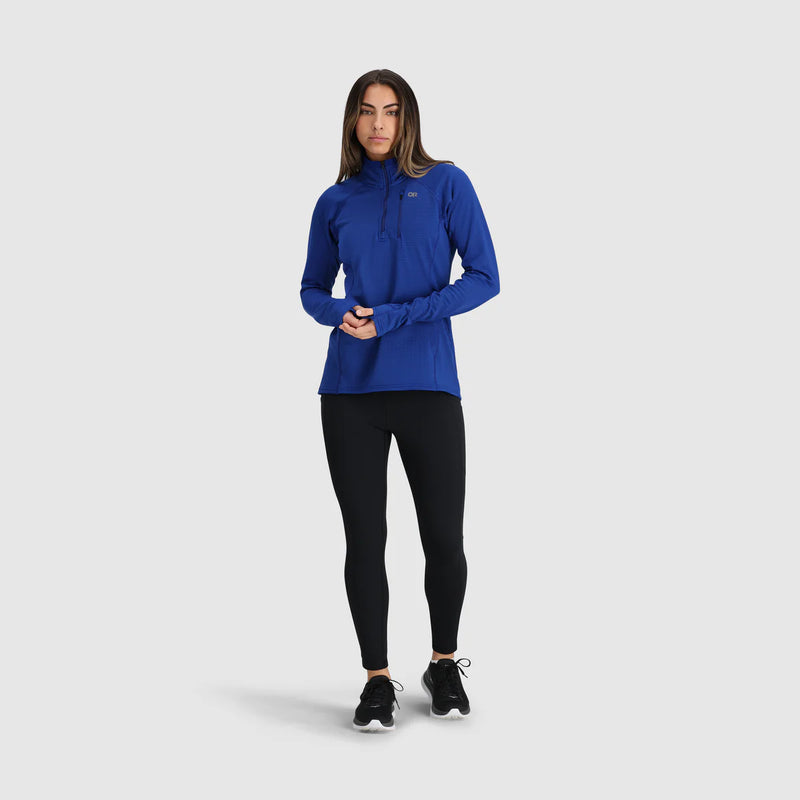 Womens Vigor Grid Fleece Quarter Zip