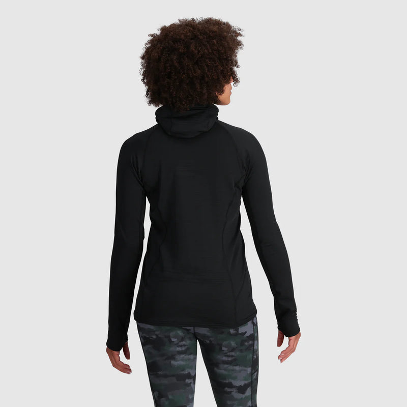 Womens Vigor Grid Fleece Pullover Hoodie