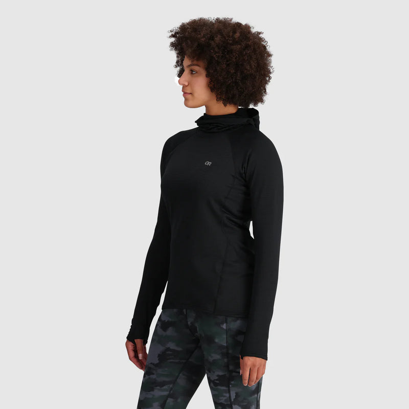 Womens Vigor Grid Fleece Pullover Hoodie