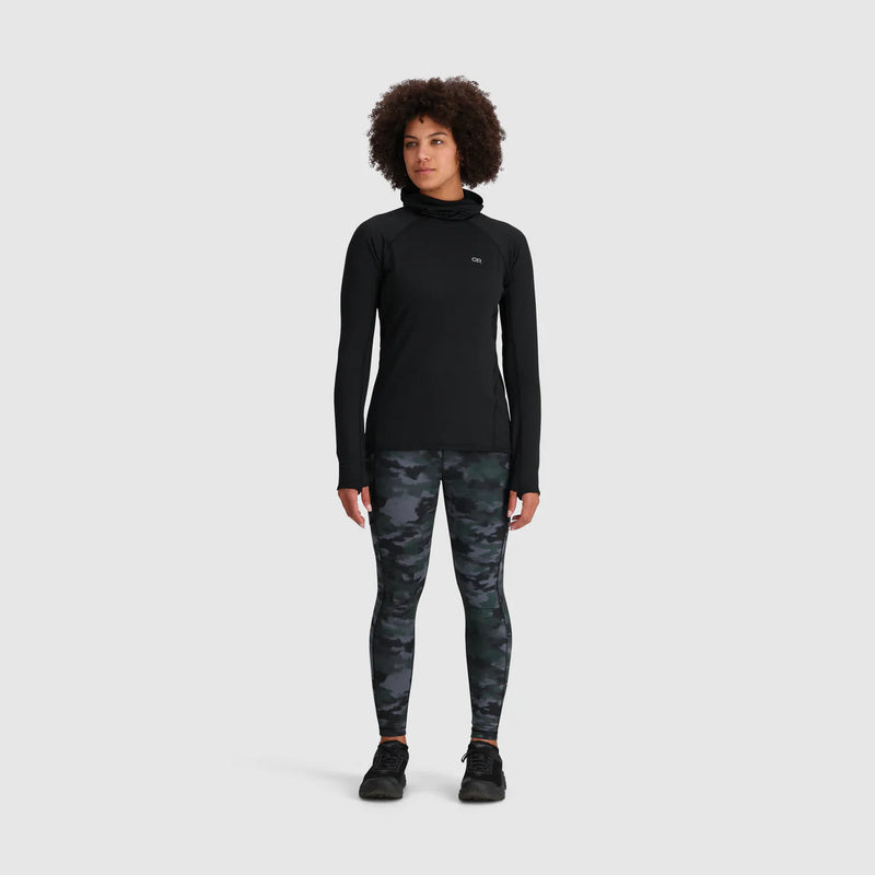 Womens Vigor Grid Fleece Pullover Hoodie
