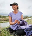 Women's Streamside Short-Sleeve Ruched Crew