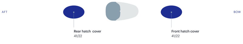 Oval Hatch Cover for Valley Sea Kayaks 17-.25x10"