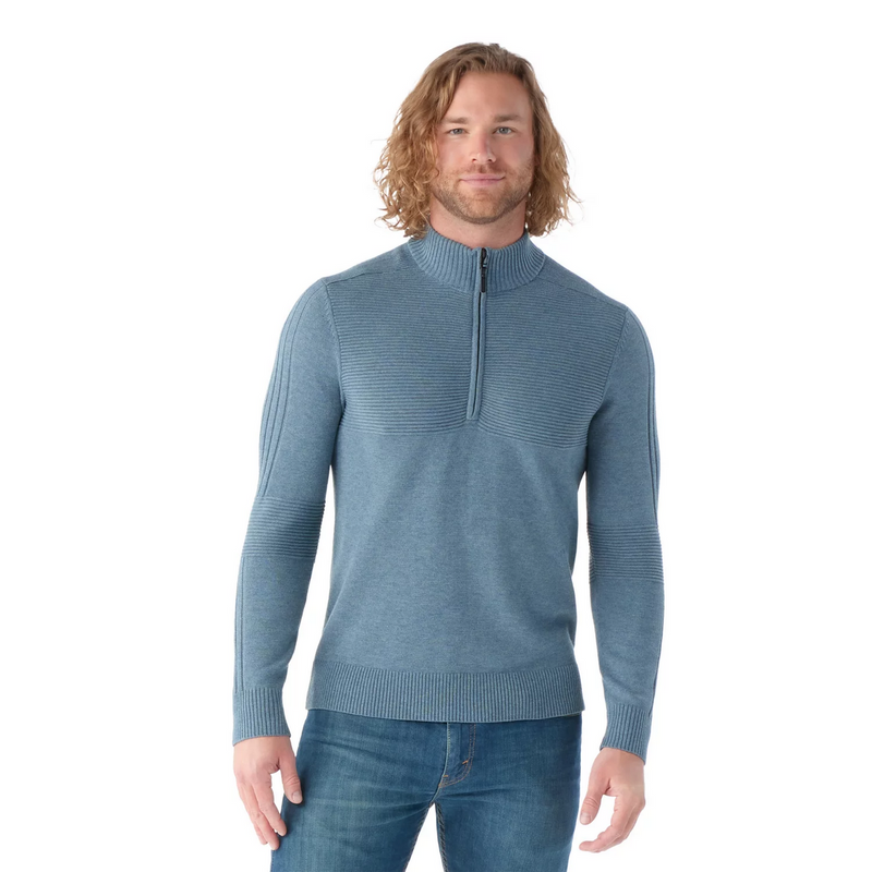 Texture Half Zip Sweater