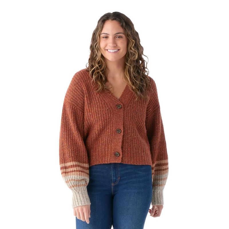 Womens Cozy Lodge Cropped Cardigan Sweater