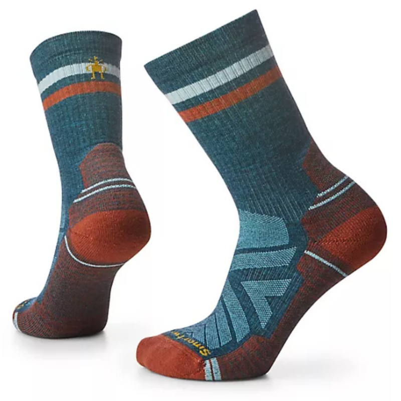 Womens Hike Light Cushion Tube Stripe Crew Socks