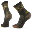 Hike Light Cushion Soaring Print Mid Crew Socks