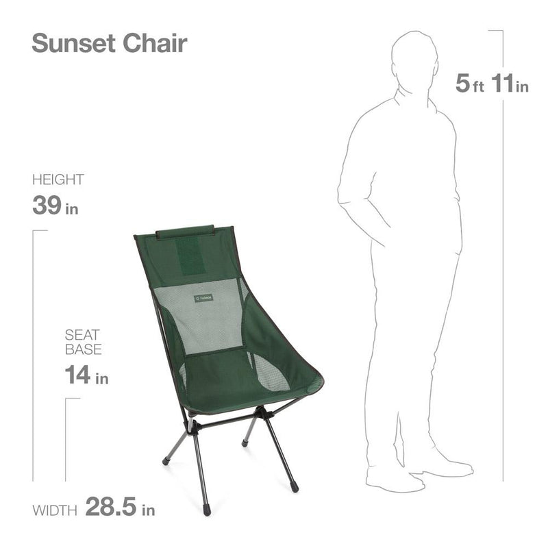 Helinox sunset chair all black deals