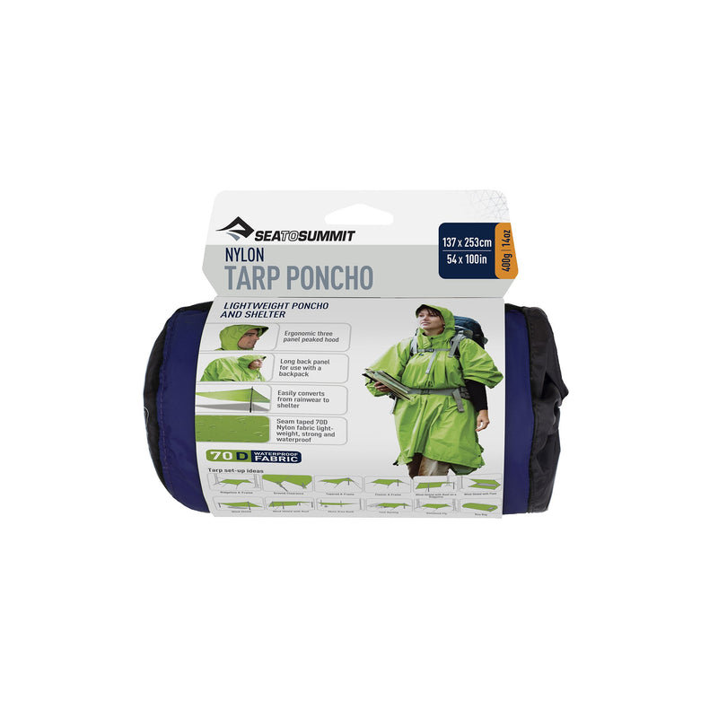 poncho tarp Sea to Summit Nylon Tarp Poncho Green