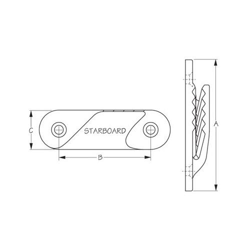 ClamCleat Fine Line Starboard