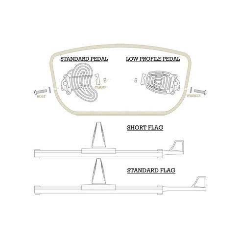 Kayak Adjustable Foot Brace