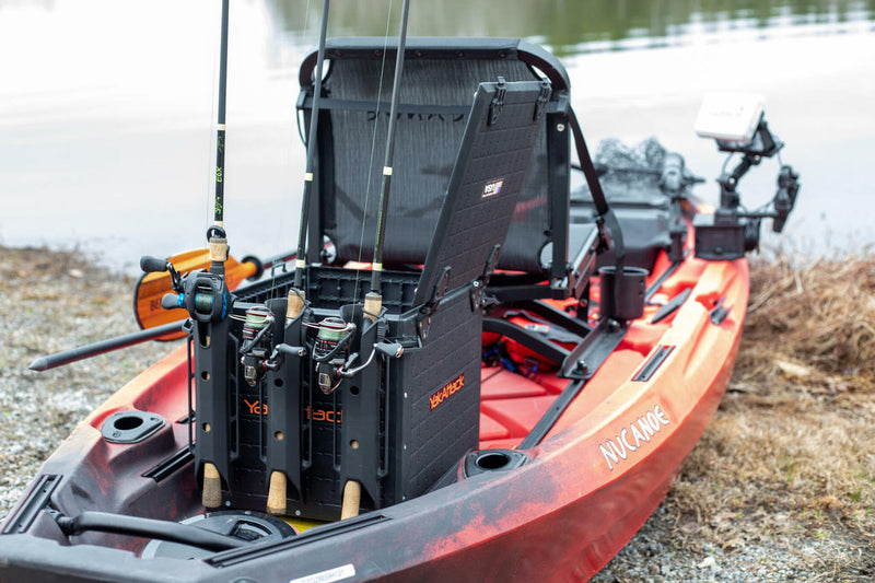 fishing crate rod holder BlackPak Pro Kayak Fishing Crate