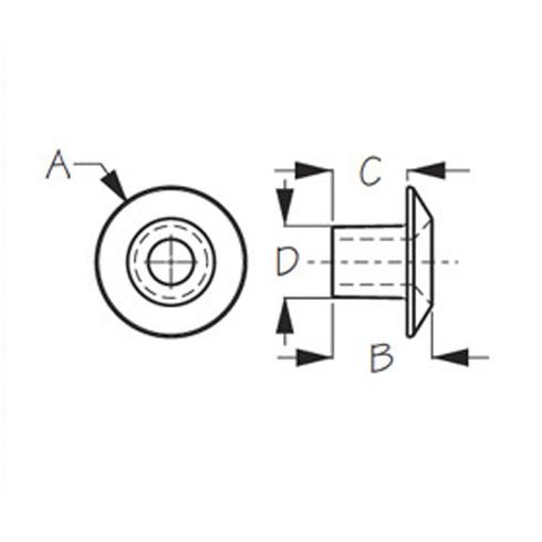 A 3/4"  B 1/2"  C 3/8"  D 7/16"