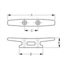 A 5" B 1-1/16"  C 1-7/16"  D 2-1/2"