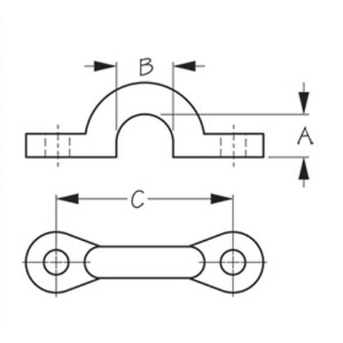 A 3/8"  B 1/2"  C 1-3/8"