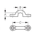 A 3/8"  B 1/2"  C 1-3/8"