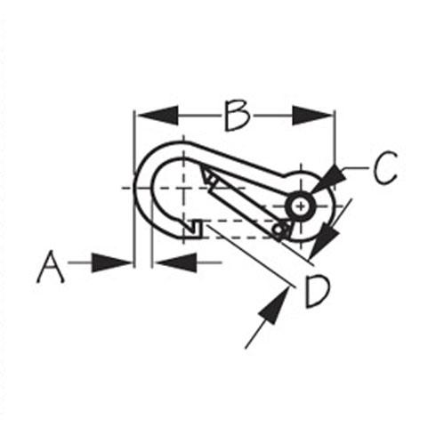 A 2-3/8"  B 1/4"  C 5/16"