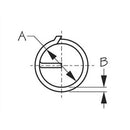 A 5/8"  B 1/16"  C 4" 