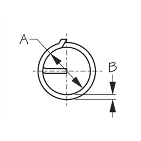 A 5/8"  B 1/16"  C 4" 