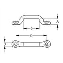 A 3/8"  B 1-1/16"  C 2-1/8"  D 1/4"  
