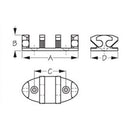 A 3-1/2" B 15/16"  C 1-15/16"  D 1-3/4"